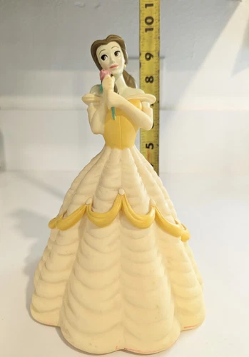 Vintage Walt Disney Princess Belle Beauty & The Beast 9" Coin Piggy Bank 