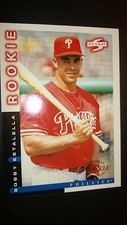 1997 PINNACLE  # 249, BOBBY ESTALELLA ROOKIE,SCORE CARD . rookie card picture