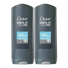 Dove Men Care - Clean Comfort Caring Body Wash, 400ml Pack of 2 