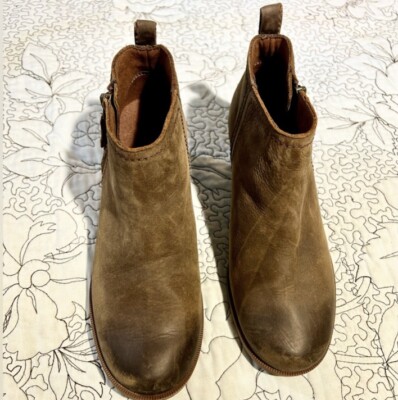 TEVA Anaya Side Zip Leather Ankle Bootie in Brown 1120153 Women's