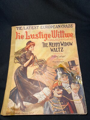 RARE Die Lustige Wittwe (Witwe) The Merry Widow Waltz Franz Lihar Ribe Danmark
