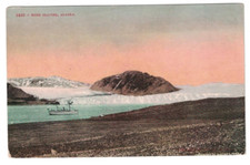 ANTIGUA POSTAL 1910 BARCO DE EXCURSIÓN VISITAS GLACIAR MUIR EN GLACIER BAY ALASKA