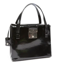 Marc Jacobs X3701 Womens Black Patent Leather Collection Handbag