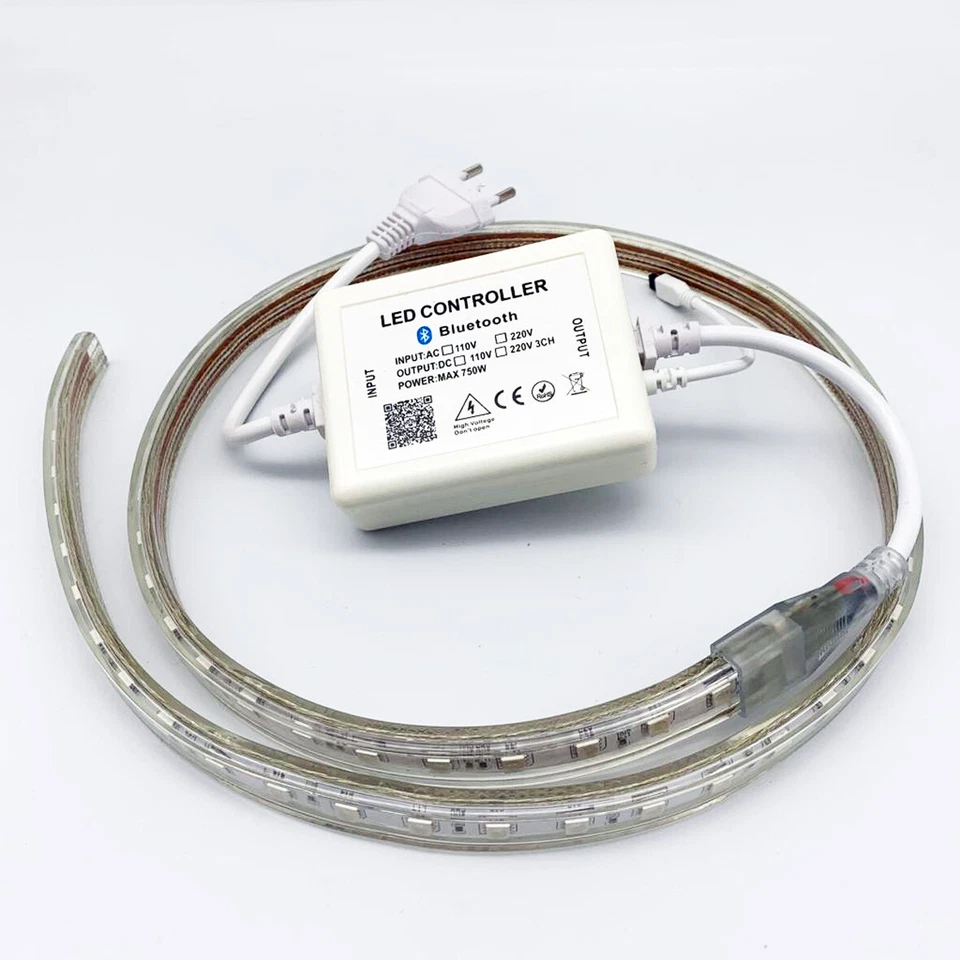 Controller centralina RGB Bluetooth / telecomando per striscia RGB 220v - Immagine 3 di 3