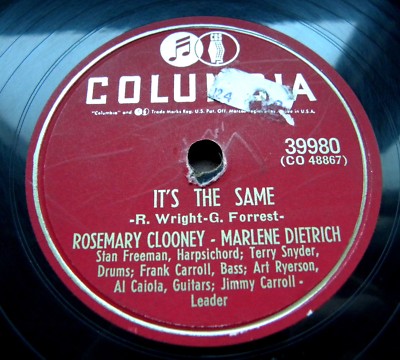 1473/ MARLENE DIETRICH-It´s the same-Dot´s nice-donna fight- 78rpm Schellack