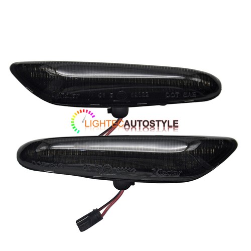 Dynamic LED Side Indicator Smoke Turn Signal Light For BMW E90 E92 E60 E87 E82 - Picture 2 of 5