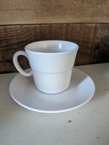 NORITAKE PEARL WHITE Cup & Saucer 3" - Picture 3 of 6