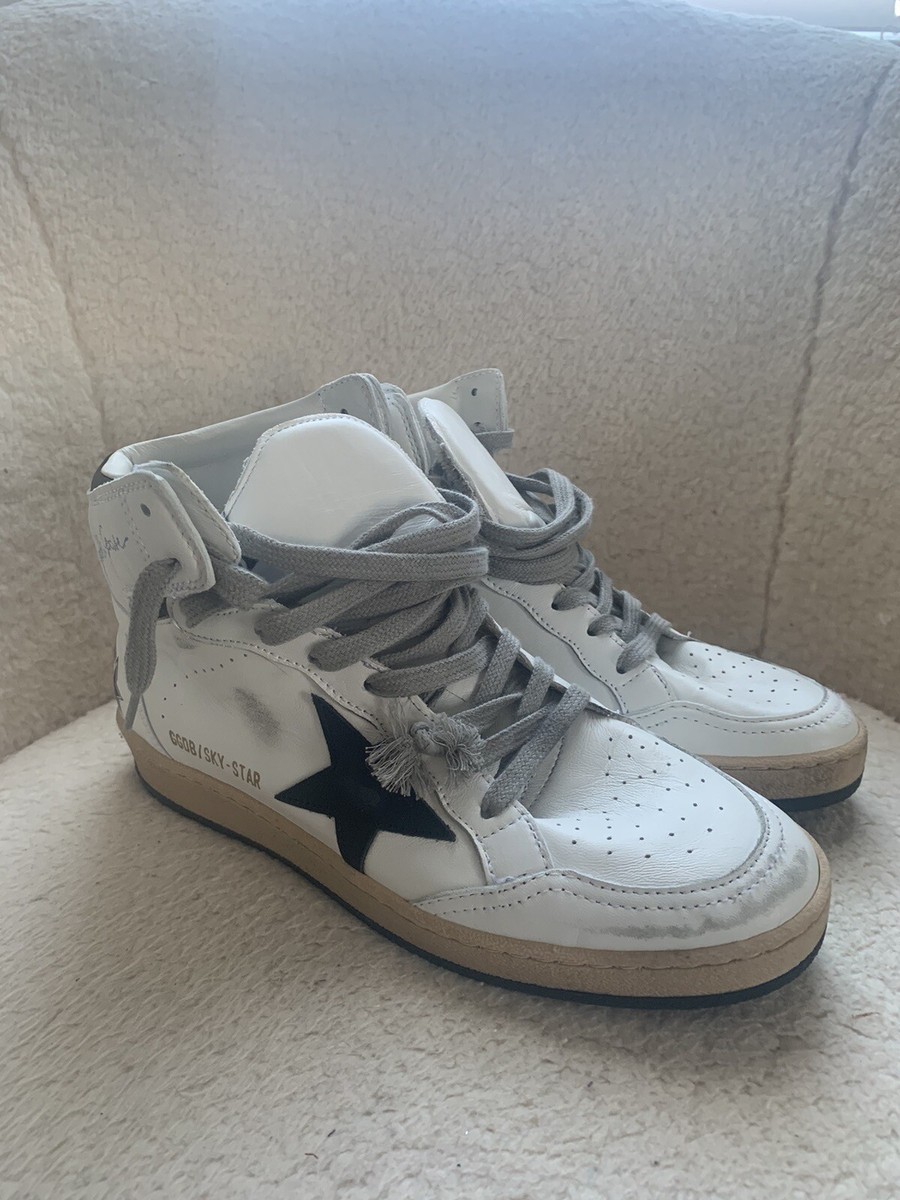 Golden Goose Sky Star Sneaker size High-Top White Black NIB