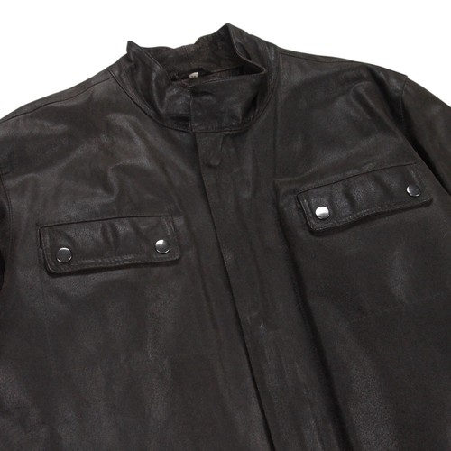 Alpha Industries Leather Field Jacket Mens 54 Dark Brown Outdoor Combat Coat - Picture 2 of 11
