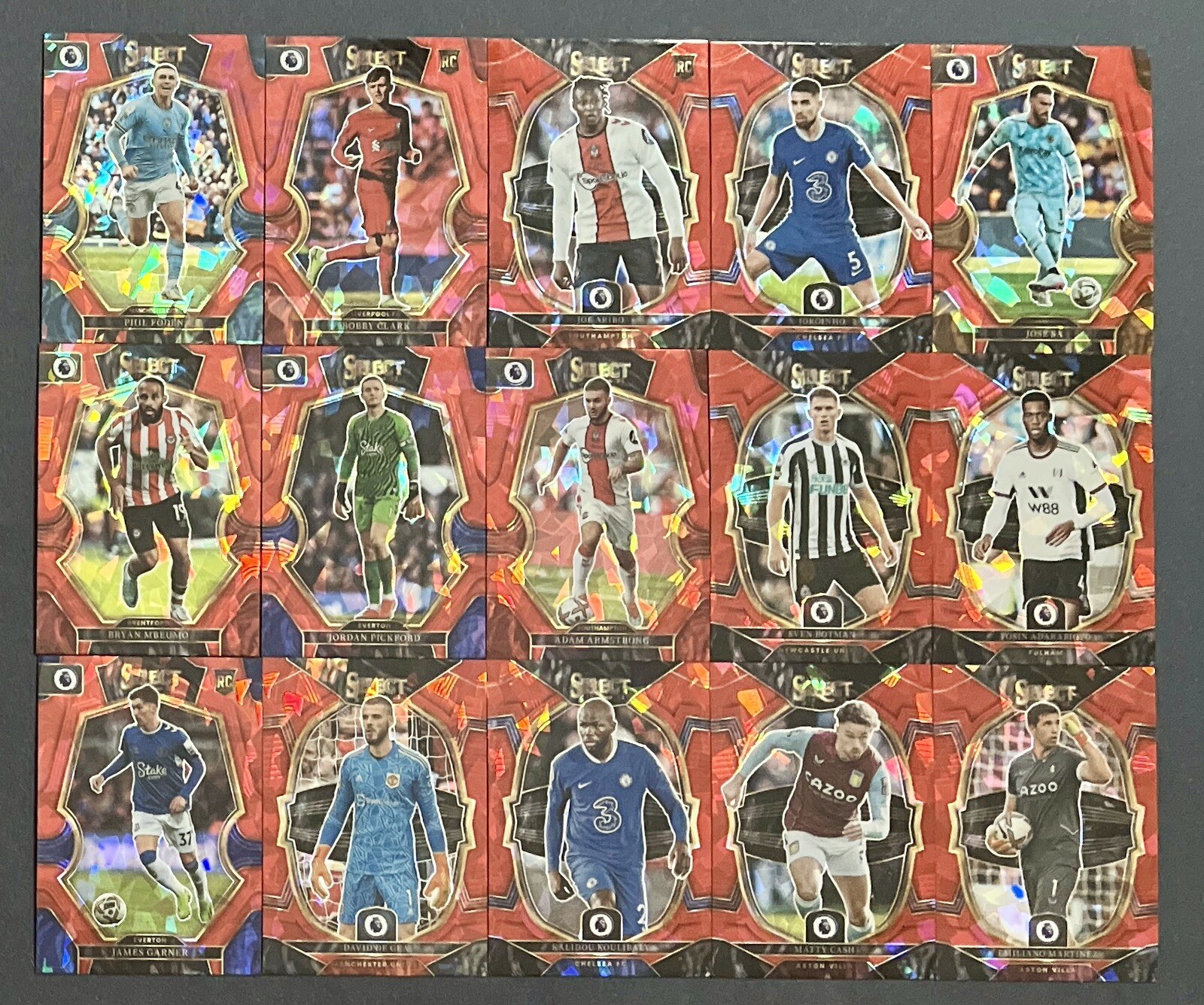 HUGE 50+ 2022 Select EPL RED ICE LOT Haaland GARNACHO Field Level SSP RC eNotary