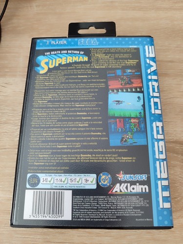 SEGA MEGADRIVE THE DEATH AND RETURN OF SUPERMAN PAL GENESIS NO MANUAL new - Imagen 14 de 16