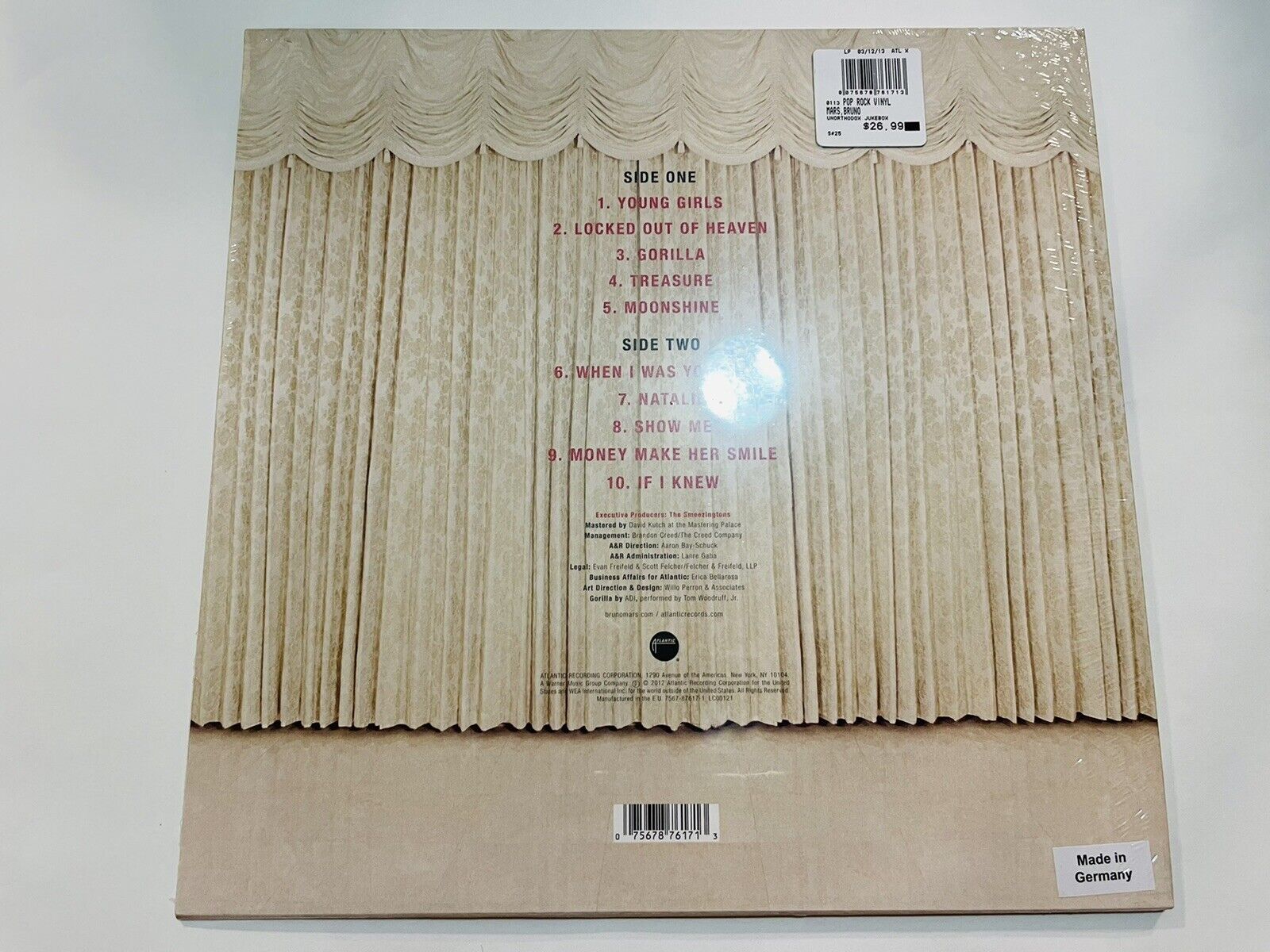 BRUNO MARS UNORTHODOX JUKEBOX Dark Red Colored Vinyl NEW, SEALED | eBay