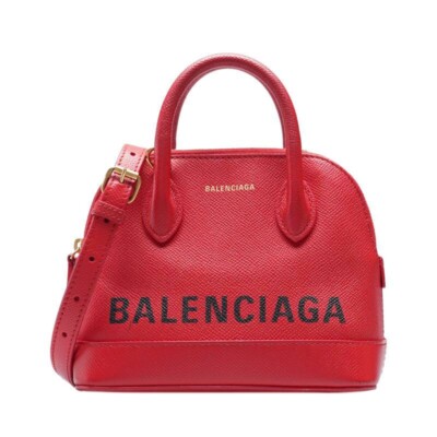 Balenciaga Red Ville Top Handle XXS Tote Bag