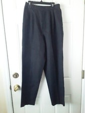 Briggs Women  s Black Vtg Dress Pants Size 8 Zipper/Button/deep Pockets DW419