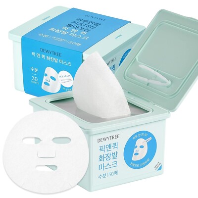 DEWYTREE Pick and Quick Refreshing Aqua Mask 30 Sheets | Hyaluronic Acid Moistur
