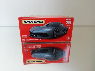 Matchbox 2021 Koenigsegg Gemera 70 Jahre in Box