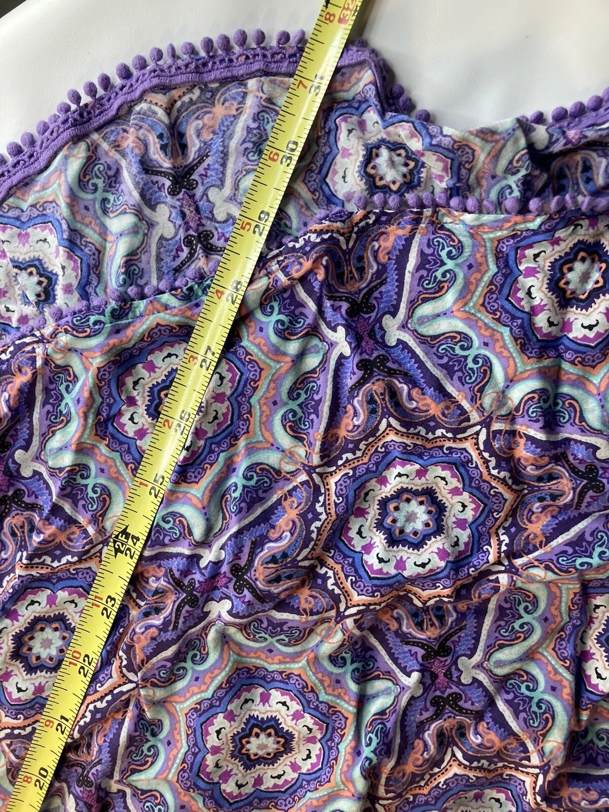 UNDERCOVER Victoria secret abito copricostume donna viola paisley medio