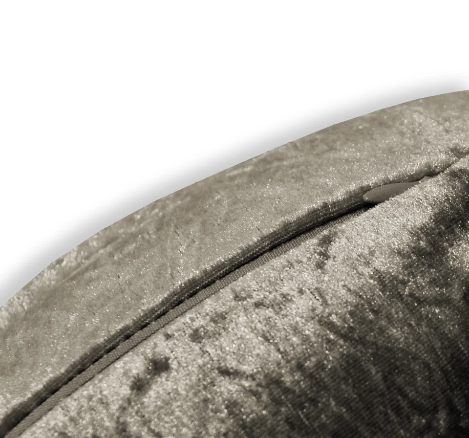 Funda de cojín mv09n bronce oscuro brillante diamante triturado estilo terciopelo forma redonda Foto 2 de 4