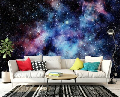 3D Blue Starry Sky 28241NA Wallpaper Wall Murals Removable Wallpaper Fay
