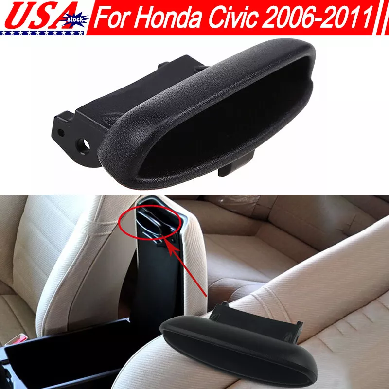 For Honda Civic Sedan 2006 11 Black Armrest Cover Lid Lock Center