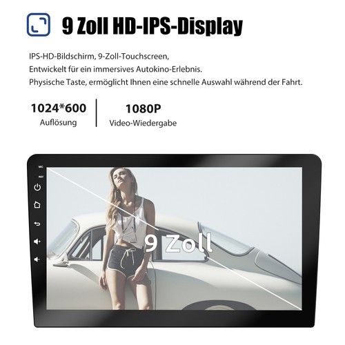 DAB+ 2 DIN 64G Carplay Autoradio Android 13 GPS Navi RDS WIFI Bluetooth SWC USB - Bild 3 von 14