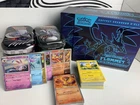 GROS LOT 200 cartes Pokémon + ETB ME2 Flammes ouverte + Mini Tin 10.5 vide