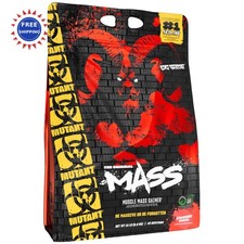 Weight Gainer Protein Powder Mutant Mass 15 lb Strawberry Banana Whey Casein