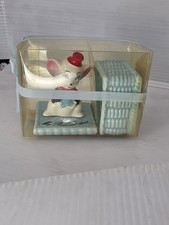 Vintage French Ceramic Baby First Tooth Set Ma Premiere Dent Mouse Keepsake NIB