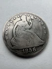 1856 O SEATED LIBERTY HALF DOLLAR FINE
