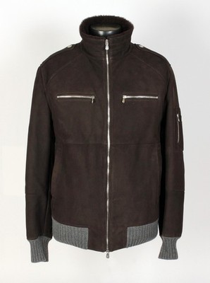 Brunello Cucinelli Leather / Shearling / Cashmere / Jacket - XL - New  - $9295