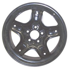 17x7.5 5 Spoke Refurbished Steel Wheel Painted Black 560-03796