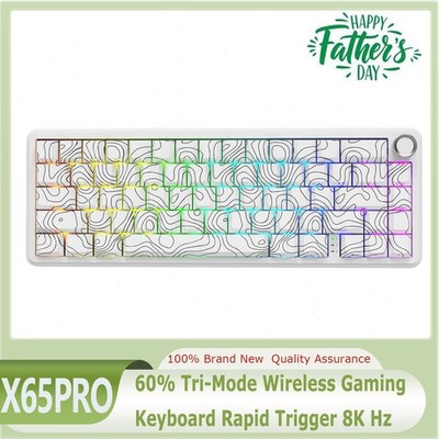 ATTACK SHARK X65PRO HE 60% Tri-Mode Wireless Gaming Keyboard Rapid Trigger 8K Hz