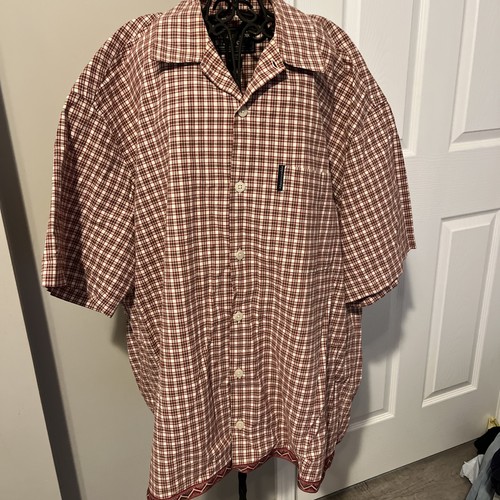 Abercrombie & Fitch, Vintage Abercrombie Fitch Shirt Adult XL Red White Plaid Preppy 90s