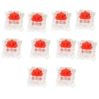 10Pcs Plastic For Cherry Red 3 Pin MX RGB Mechanical  Keyboard Replacement N8C4