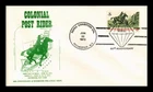 US COVER POST RIDER RISE OF SPIRIT OF INDEPENDENCE FDC ROPEX 60TH ANNIVERSARY