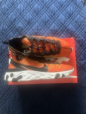 Nike React Element 55 Sunrise Orange Metallic Size 11 Men's BQ9241-001