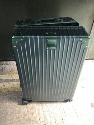 HotWay Reisegepäck mit Aluminiumrahmen, PC Hartschalenkoffer mit Spinnerrad