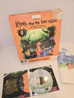 Kiyeko and the Lost Night PC CD-ROM Windows Computer Software 1995 BIG BOX! RARE