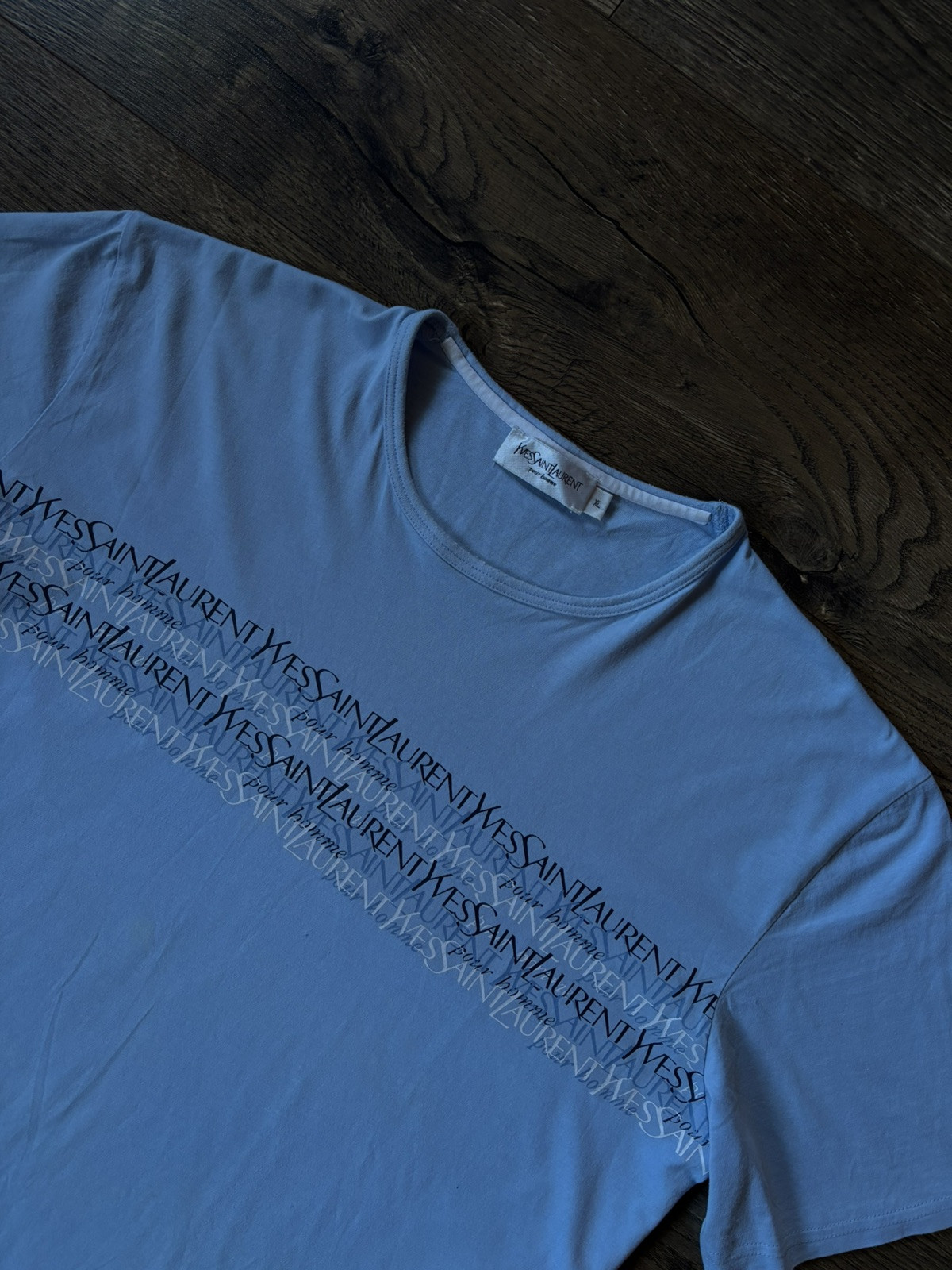 SAINT LAURENT Camicia Yves Saint Lauren blu taglia XL