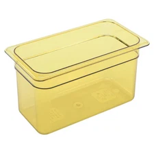 Cambro 36HP150 Amber High Heat 1/3 Size x 6" D Food Pan