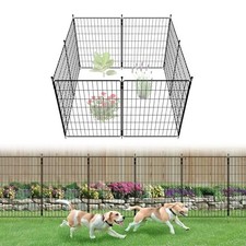 Decorative Garden Fence for Yard - 32in H x 32in H x 15.7ft L 8panels