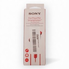 Sony Deep Bass Earphones with Smartphone Control and Mic Untested 