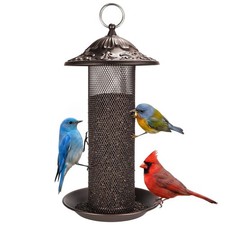 Nyjer/Thistle Seeds Wild Bird Feeder,Metal Material,Easy to 1Pack, Bronze