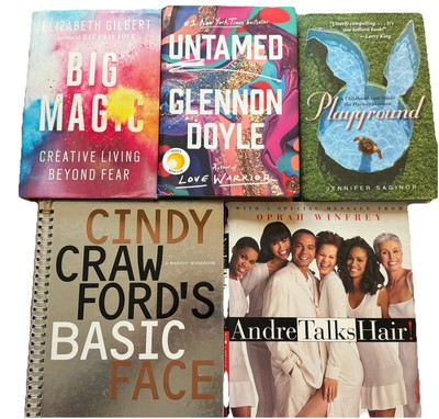 Book Lot Big Magic Creative Living Beyond Fear Gilbert Elizabeth Crawford Makeup