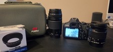 Canon EOS Rebel T7 DSLR Camera Kit 18-55mm IS II 75-300mm Lens Wi-Fi 24.1MP