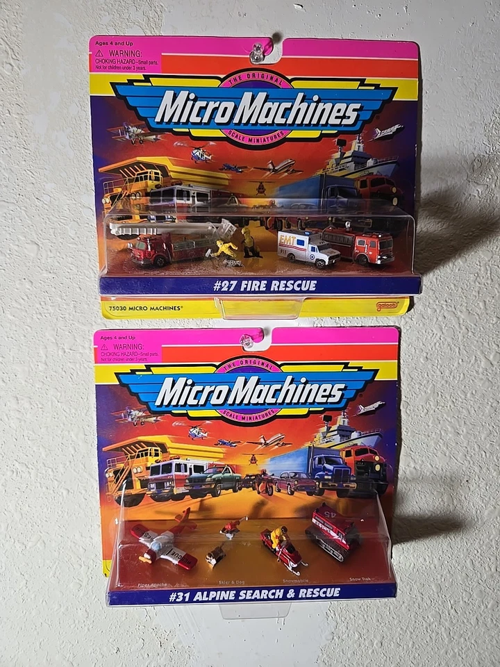 Lote Micro Máquinas #27 Bomberos y #31 Alpine Search & Rescue. Foto 2 de 3