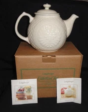 New Longaberger Teapot ~ Collectors Club ~ 2004 ~ w/Original Box