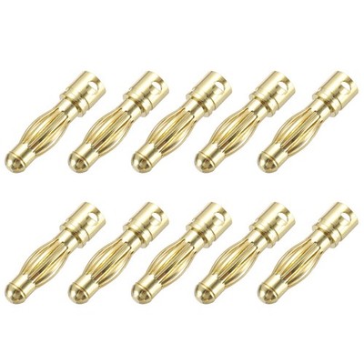 10 Stk. Bananenstecker 4mm männl. für Lautsprecherkabel RC Batterie ESC Motor