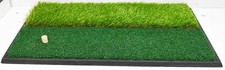 Golf practice mat -Heavy Duty - Two surface heights to hit from - w/2 tees