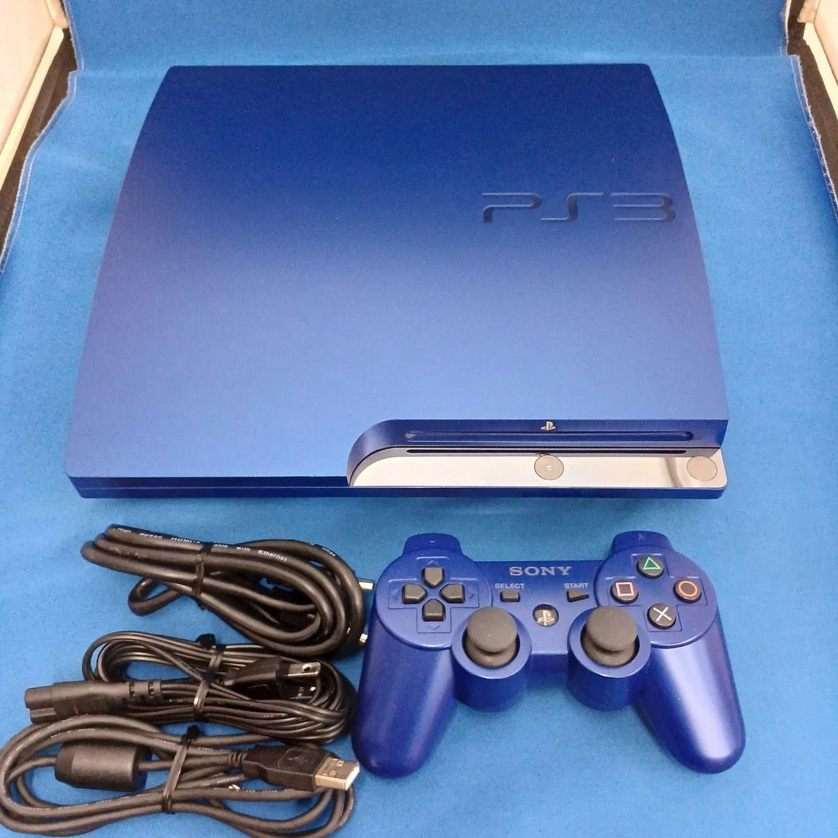 Sony PlayStation 3 - Slim Blue Video Game Consoles for sale - eBay